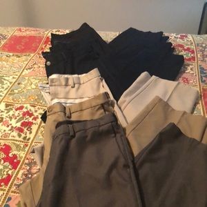 Lot of 6 pairs mens Haggar dress pants 36x31